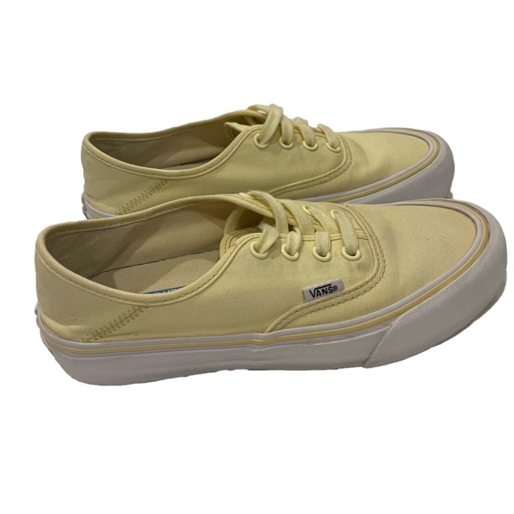 Vans Authentic SF Tender Yellow Skate Shoes Women's 7